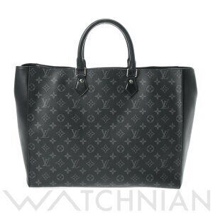 Louis Vuitton Monogram Eclipse Black Grand Sac Black Canvas Tote Bag